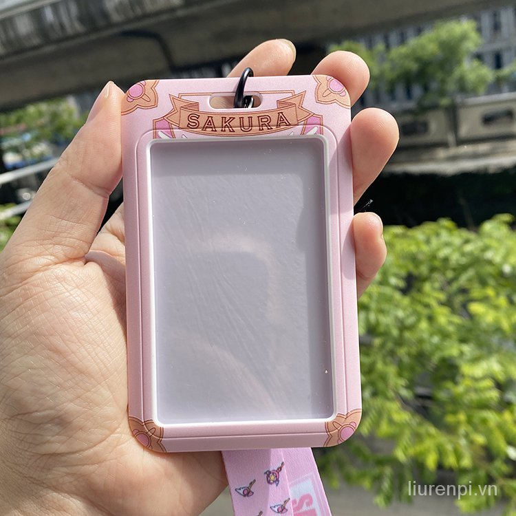 Dây Đeo Thẻ Tên / Thẻ Id Họa Tiết Sakura Dễ Thương Thời Trang