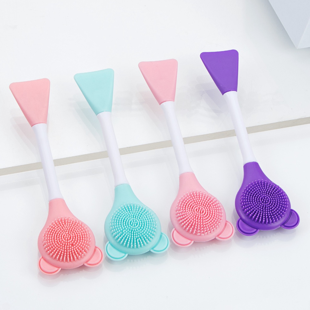 (Bán Buôn Sỉ) Cọ rửa mặt silicon 2 đầu đa năng  tiện dụng