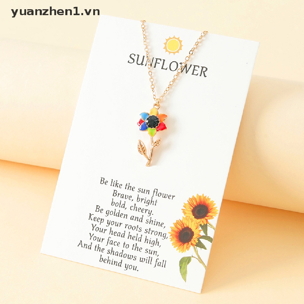 Vòng cổ Mặt Hoa Hướng Dương Thời Trang Cho Nữ