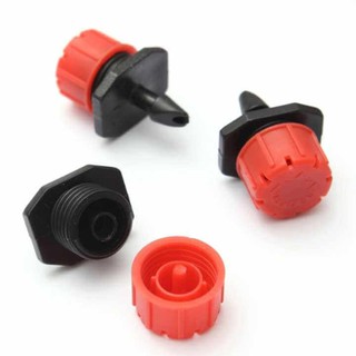 100 Vòi tưới nhỏ giọt 8 tia đỏ, có chỉnh lưu lượng