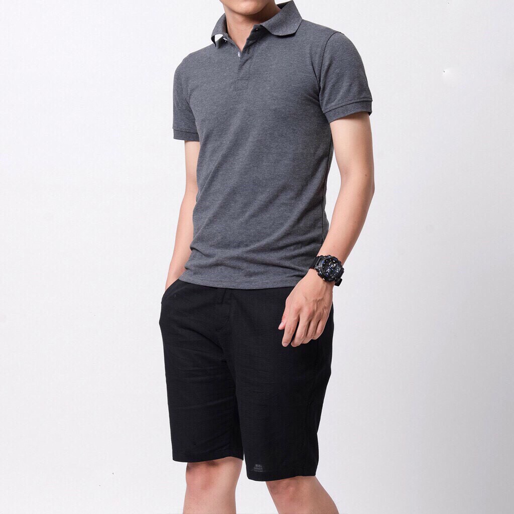 Bộ Thể Thao Nam Polo Cổ Bẻ KXL Mặc Nhà Cộc Tay, Bộ Đồ Nam Mùa Hè Chất Cotton Spandex Form Trẻ Trung Thoáng Khí