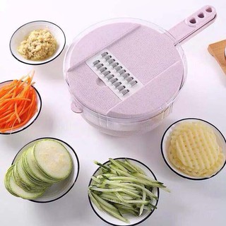 DỤNG CỤ BÀO SỢI THÁI LÁT CỦ QUẢ NHẬT ĐA NĂNG CHẤT LIỆU LÚA MẠCH ( BỘ 10 CHI TIẾT)