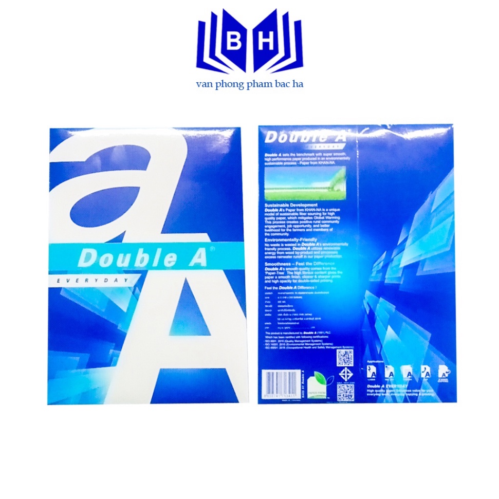 Giấy In Double A ĐL 70gms, Khổ A3 - A4 - A5 , Giấy Đẹp Trắng Dùng Cho Văn Phòng Công Sở Cửa Hàng Photo In Ấn