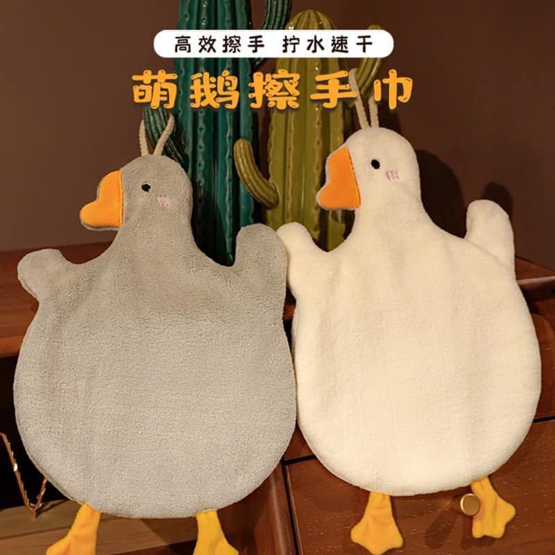 Khăn lau tay 2 lớp siêu thấm hút hình con ngỗng cute