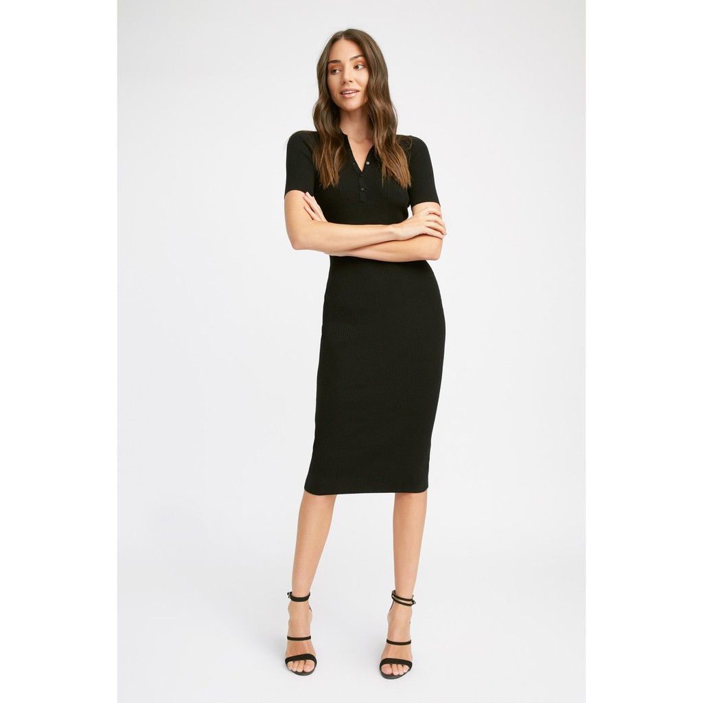 Zara Đức - Đầm váy Zara sale auth new tag cao cấp chính hãng polo có cổ thun gân ôm body dày dặn nút dáng bút chì | BigBuy360 - bigbuy360.vn