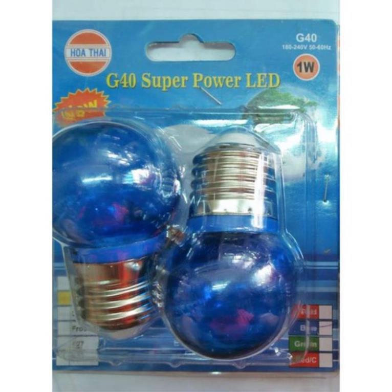 Bóng đèn chanh tròn Led Thủy Tinh Đuôi E27 - Hòa Thái công suất 1w