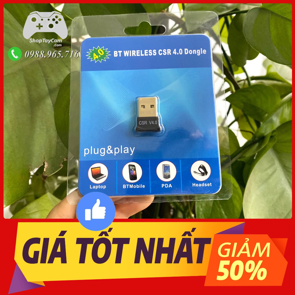 USB Blutooth CSR 4.0 Hàng Xịn TỐI ƯU Kết Nối Cho PC / Tay Cầm Xbox One S / Dual Shock 4 / Loa / Điện Thoại | BÁN CHẠY