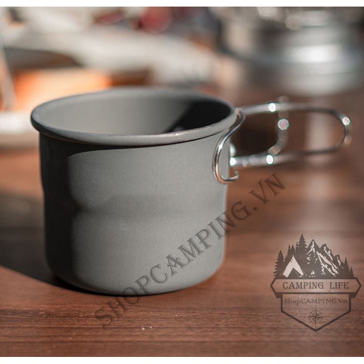 Cốc nhôm, ly uống trà, cafe 150ml gấp gọn dã ngoại, du lịch - Camping VietNam