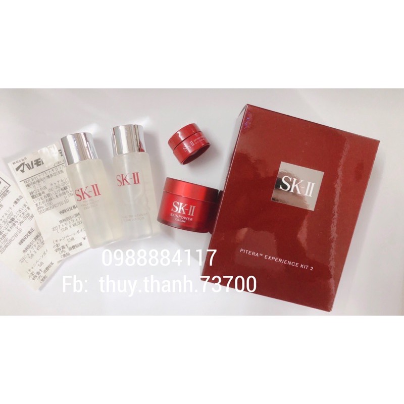 SKII SET MINI 4 MÓN NỘI ĐỊA NHẬT - KIT 2 - NƯỚC THẦN, KEM SKINPOWER, NƯỚC HOA HỒNG, KEM MẮT MẪU MỚI 2020