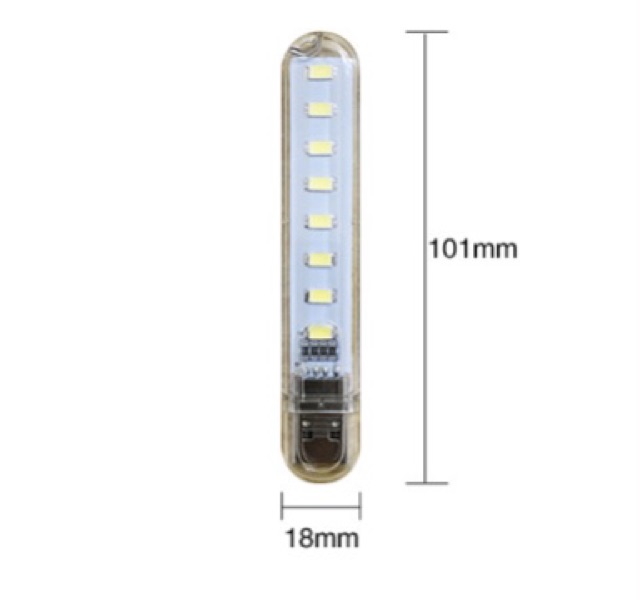 [LOẠI 1] Đèn LED mini 8 bóng, 24 bóng siêu sáng cổng cắm USB thích hợp để bàn học, đọc sách đầu giường