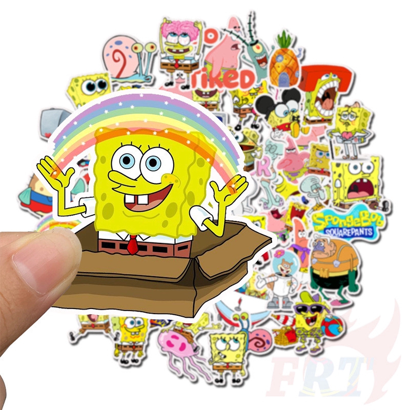 ❉ SpongeBob SquarePants - Series 01 Cartoon TV Shows Stickers ❉ 50Pcs/Set DIY Fashion Doodle Decals Stickers