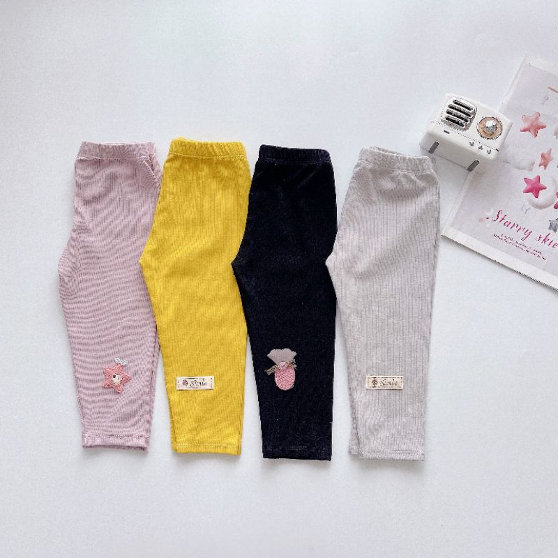 Sét 4 quần len tăm xuất dư cho bé gái