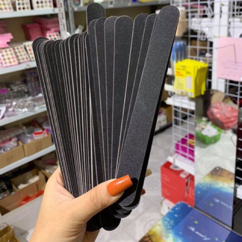 Dũa móng tay đen 2 mặt giá rẻ dài 18cm
