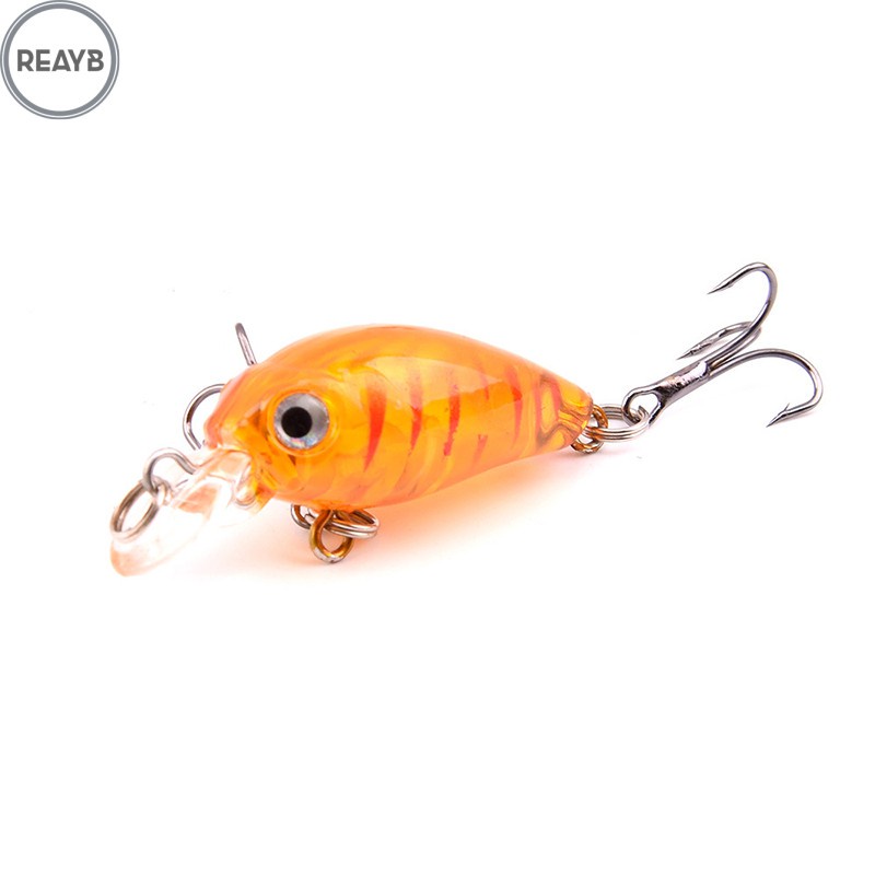  9pcs Fishing Lures Bionic Bait 3D Eyes 4.5cm Wobbler Tackle Crank Baits Artificial Hard Bait