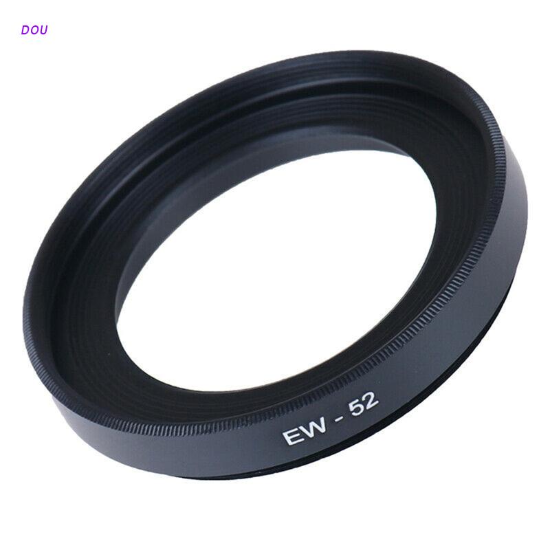 DOU EW-52 Ống Kính Hood Vít 52mm Máy Ảnh Lente Cho Canon- EOS RF 35mm F1.8 MACRO IS STM