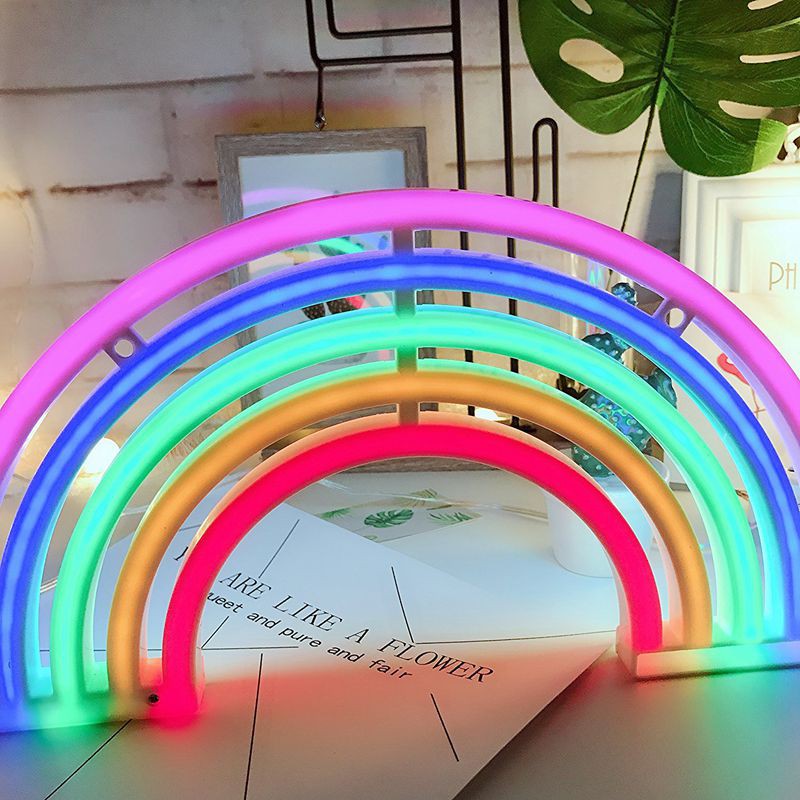 Đèn Neon ánh sáng cầu vồng đáng yêu