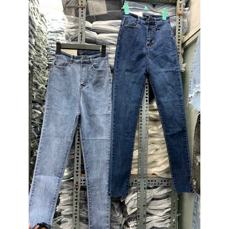 QUẦN JEANS DÀI RÁCH SAU MÔNG FORM SIÊU CAO 🎊