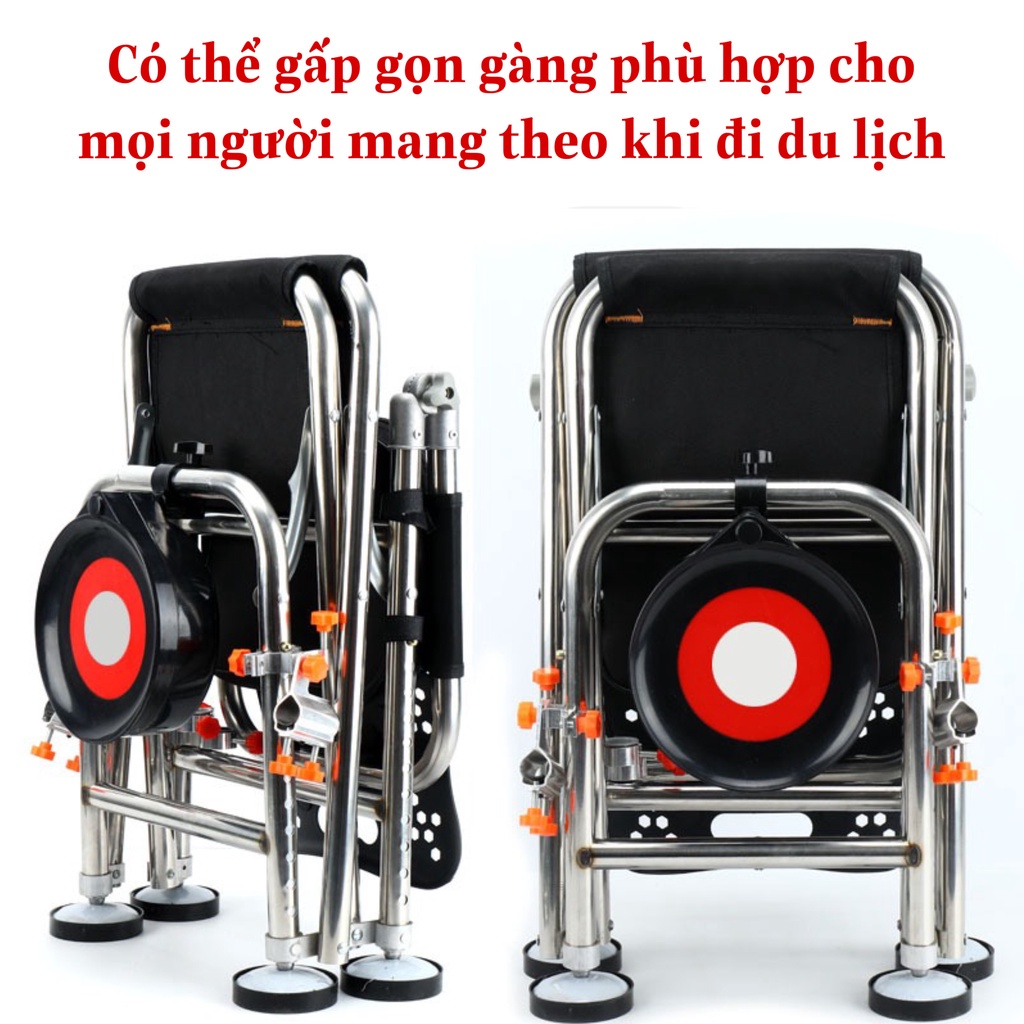 Ghế Câu Đài Cá Chép , Ghế Ngồi Mọi Địa Hình , Đầy Đủ Pat Phụ Kiện