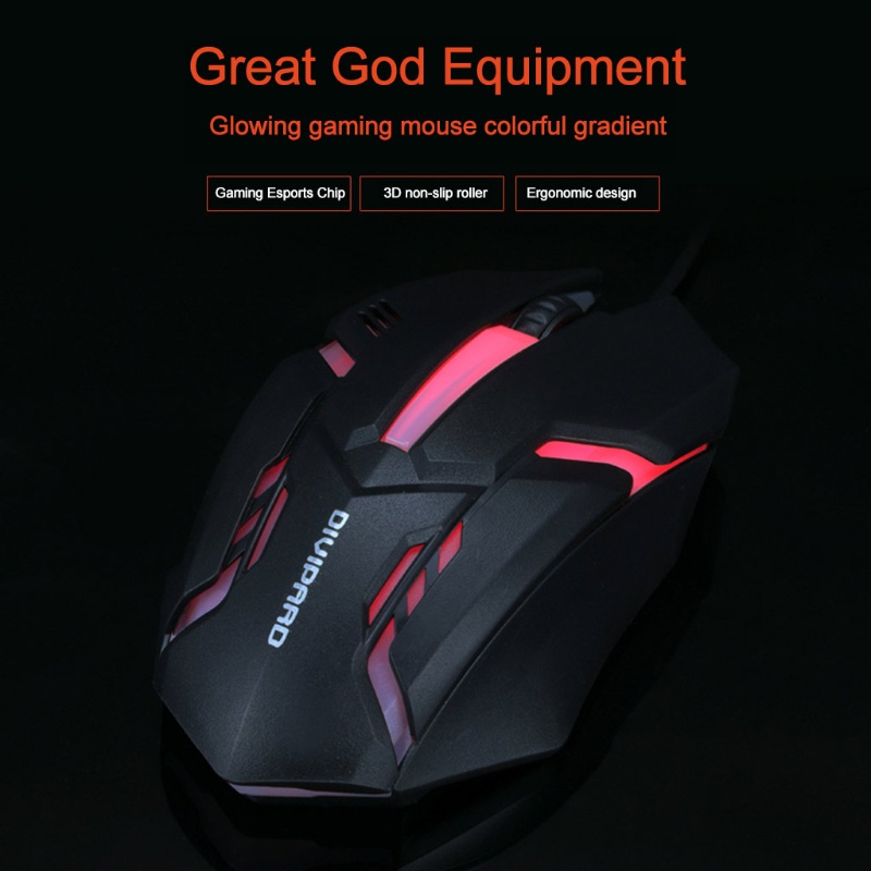 Chuột Gaming Zzz Ergonomic Có Dây & Con Lăn 7 Màu Sắc Chống Trượt Cho Pc / Laptop