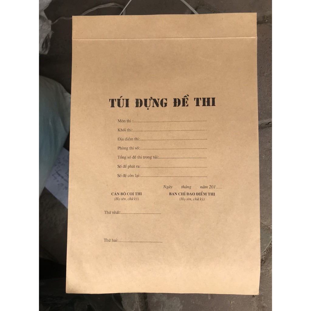 Túi đựng đề thi giá siêu rẻ (combo 50 túi)