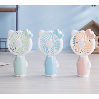 Quạt sạc cầm tay mini hình mèo mã 1907