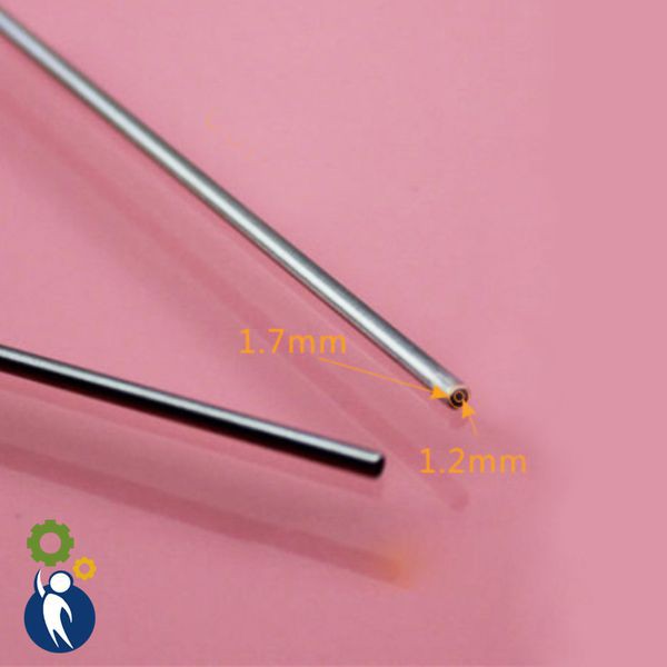 Ống Nhôm đường kính ngoài 3mm Lỗ 2mm Dài 20cm