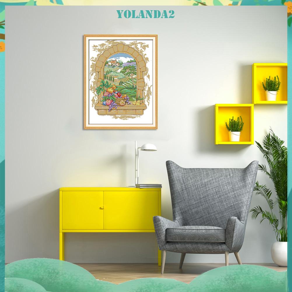 Bộ Dụng Cụ Thêu 14ct Hình Phong Cảnh