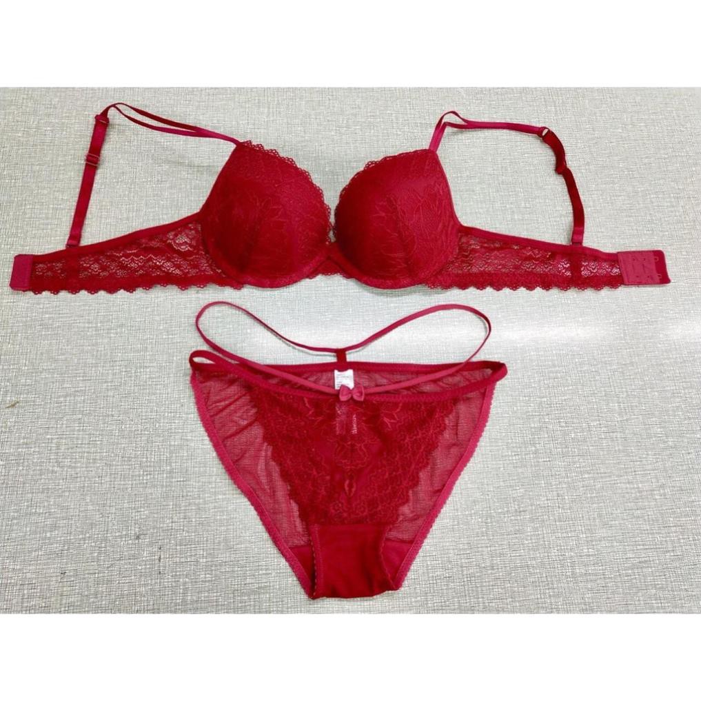 Bộ đồ lót Vic ren quần dây có gọng đệm nâng ngữ - BL