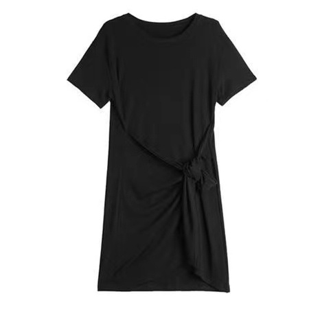 Đầm Cotton Ngắn Tay Dáng Ôm Thời Trang Mùa Hè Hàng Mới Dành Cho Nữ