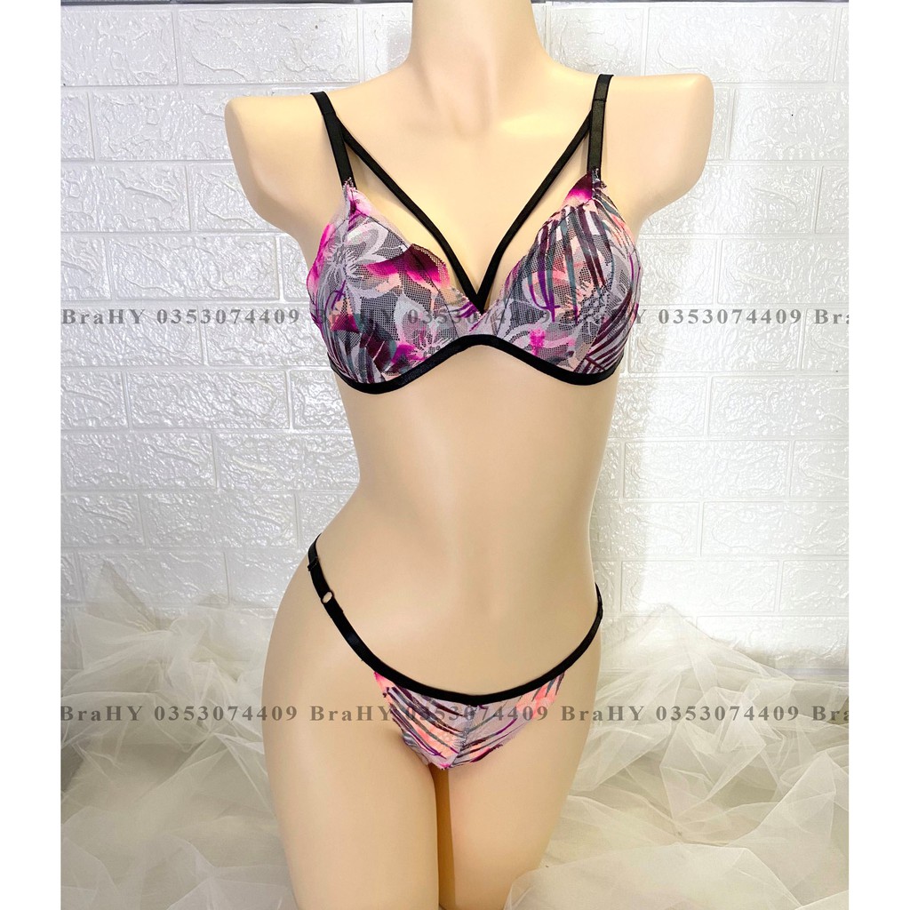 Đồ lót nữ sexy màu sắc độc đáo nguyên set gồm áo + quần BRAHY 108