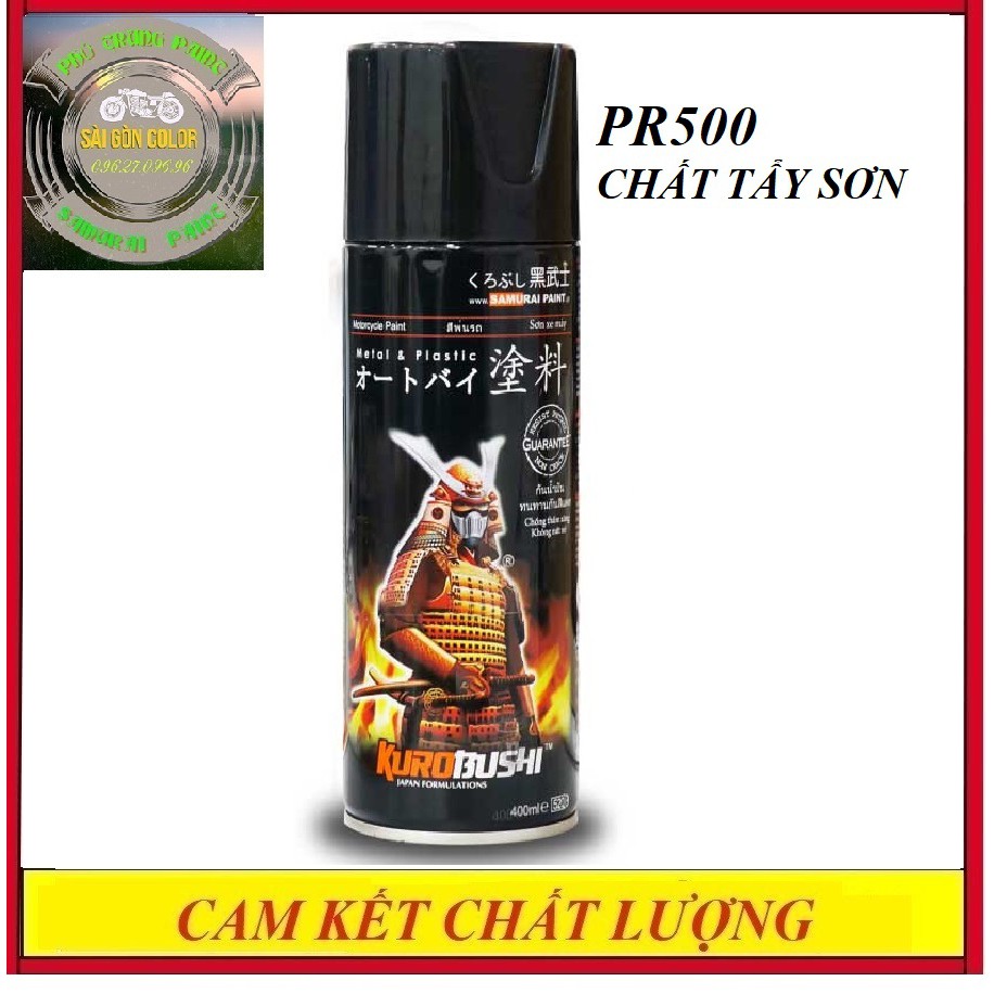 TẨY SƠN KIM LOẠI SAMURAI PR500 chai 400ml