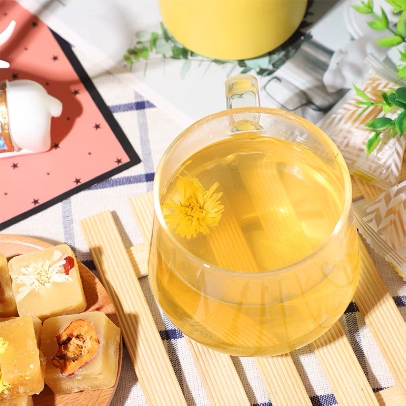 Trà đường phèn mật ong rừng hoa cúc hoa hồng