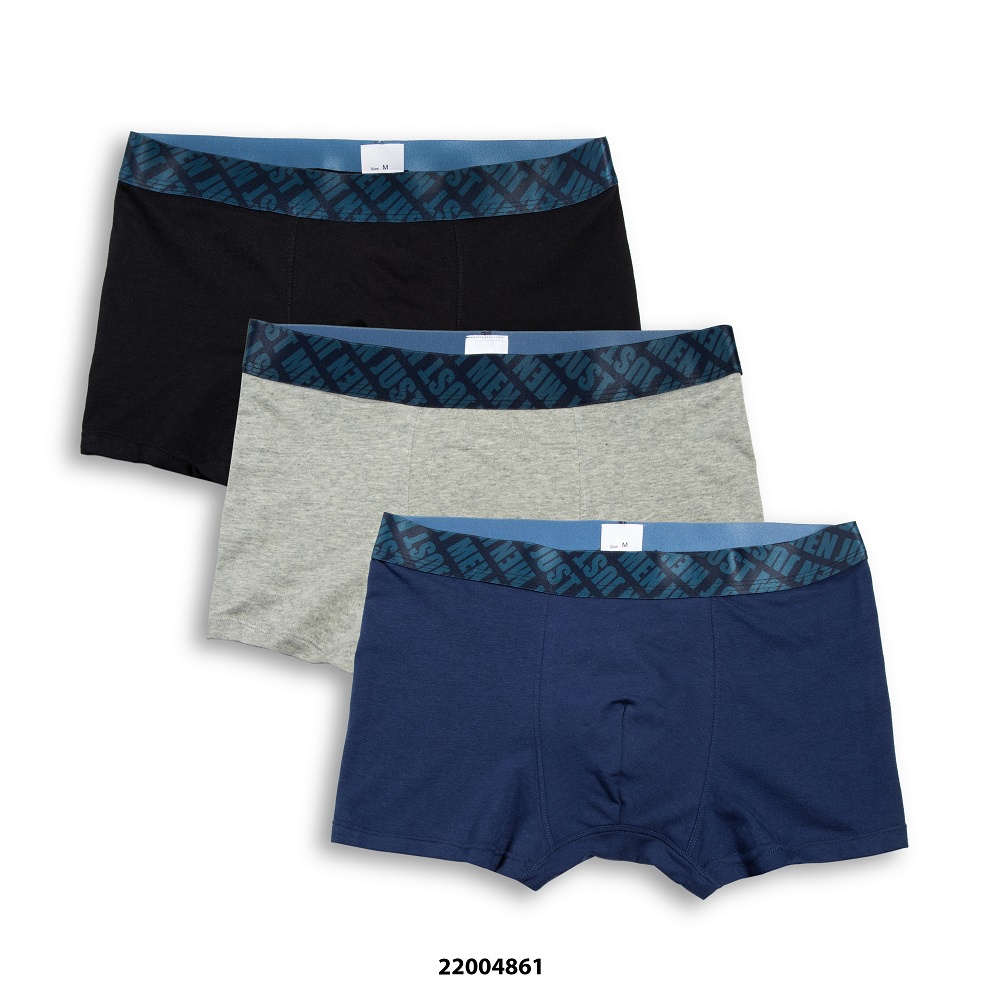 Set Quần Boxer Trơn JustMen Viền Lưng SS22