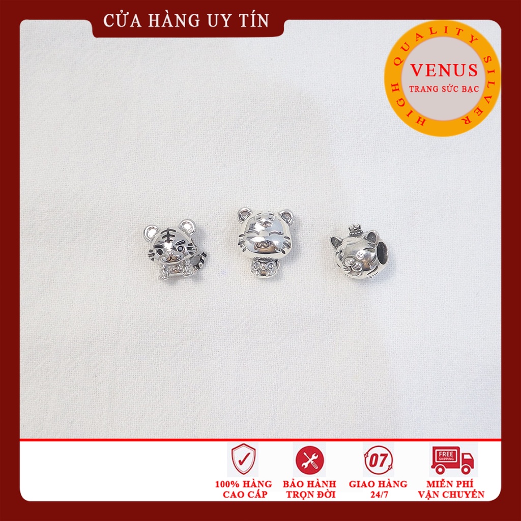 Charm cho bé tuổi Dần- Bạc 925 cao cấp- Trang sức bạc Venus