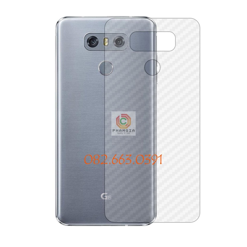 Miếng dán skin carbon LG G6 / X6