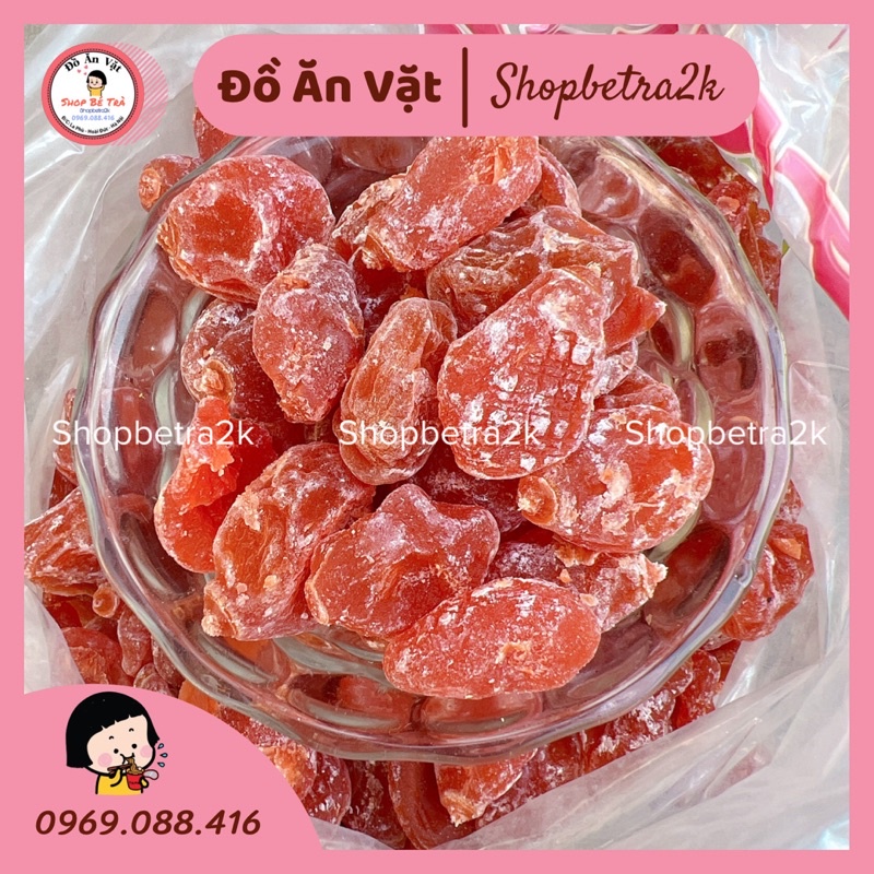 Ô mai đào hồng baby không hạt |500gr|