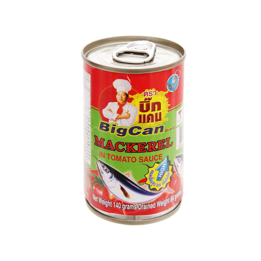 Cá nục sốt cà chua Bigcan lon 140g