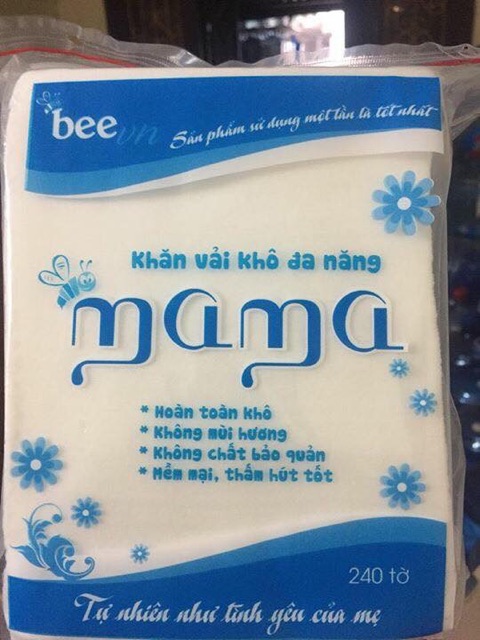 Khăn vải khô đa năng 240 tờ