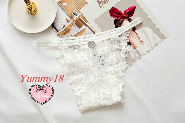 Quần chip ren hoa nổi dây hông sexy 2201