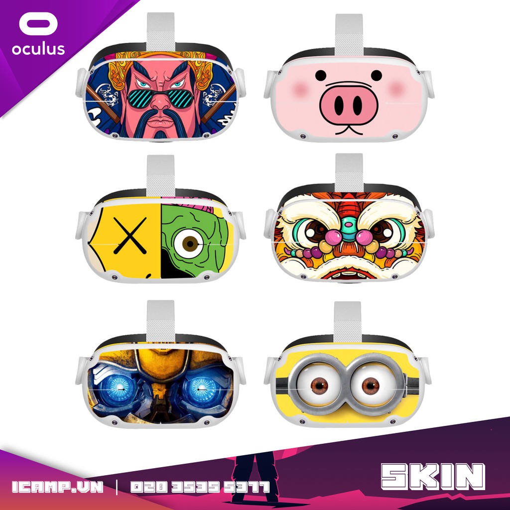 Skin / Sticker / Decal cho kính thực tế ảo Oculus Quest 2 VR (Meta)