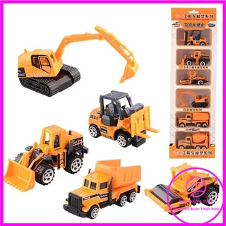 Bộ 6 xe sắt kết hợp nhựa