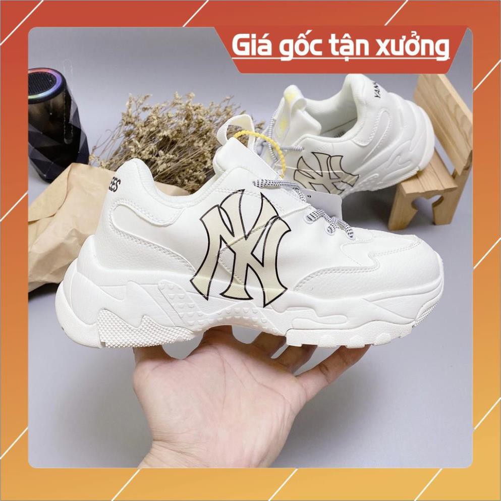 [FreeShip–Sale hàng cao cấp] Giày thể thao nam nữ Sneaker MLB NY vàng Xịn sò Full hộp, Giầy MlB đi bộ, đi chơi, tập GYM