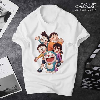 Bộ Áo DOREMON Full 6 Nhân Vật Dễ Thương Độc Quyền - HoCha89 | Ảnh Thật - Vải Dày Đẹp - May Dây Cổ Hàng Xuất Khẩu