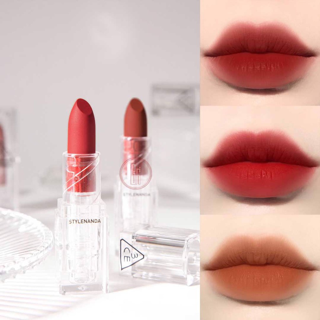 Son Thỏi PHIÊN BẢN GIỚI HẠN 3CE CLEAR LAYER EDITION Lên Màu Siêu Chuẩn 3CE Soft Matte Lipstick