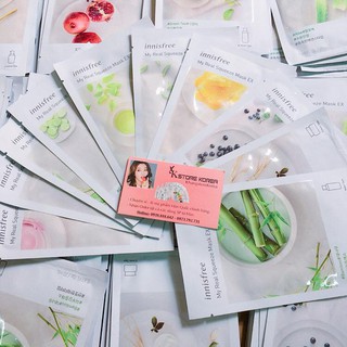 MẶT NẠ GIẤY INNISFREE MY REAL SQUEEZE MASK 2019 đủ mùi