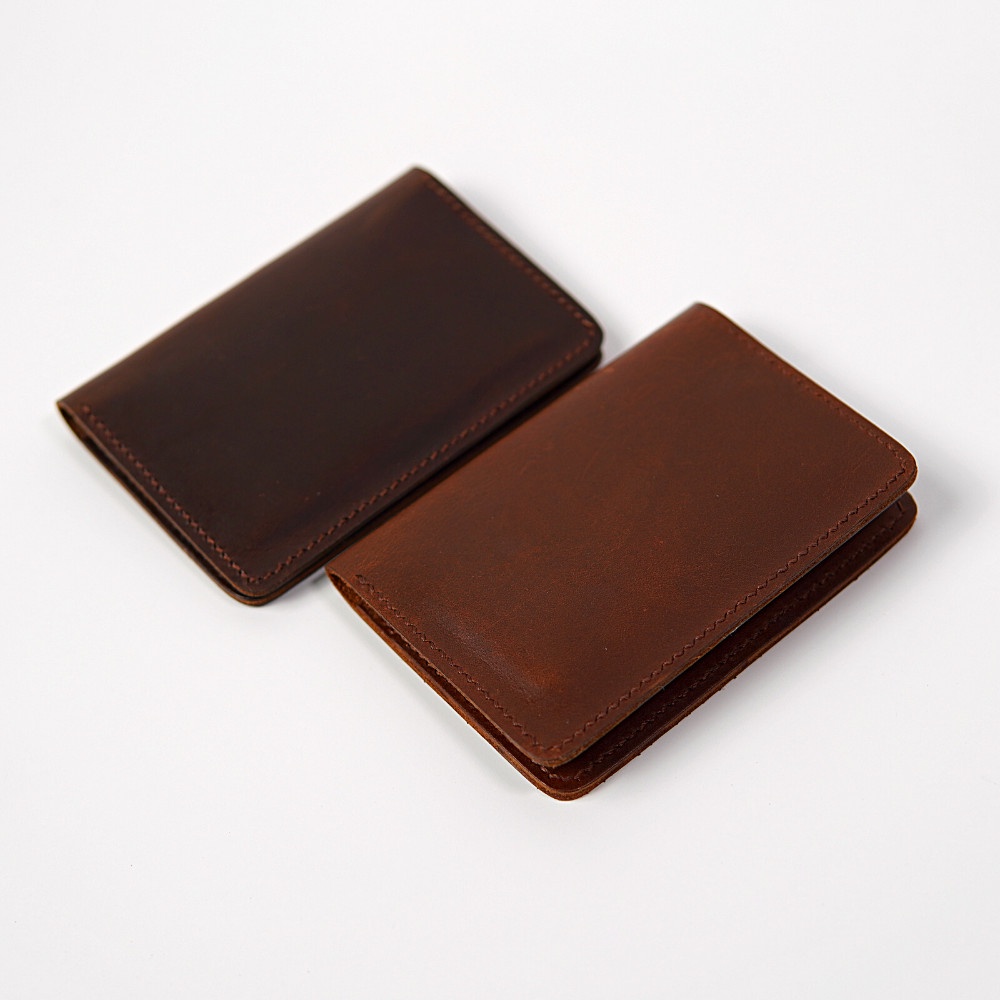 Ví Nam Nữ Mini WEMODA đựng card da Sáp chế tác thủ công bảo hành 24 tháng