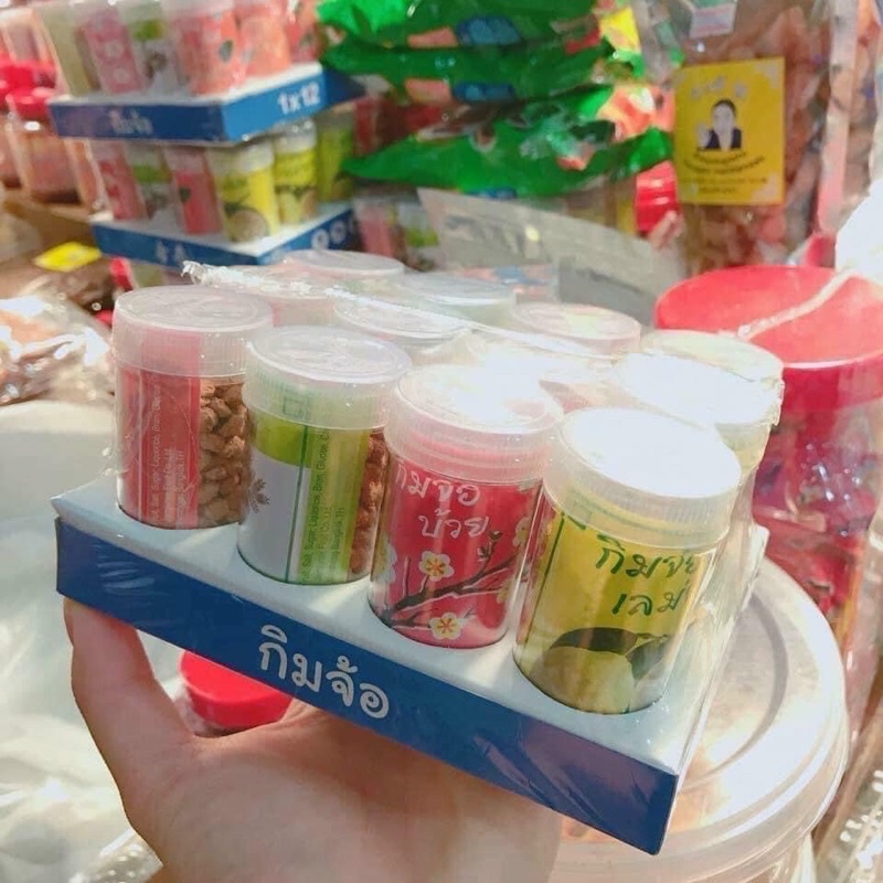 Xí muội ô mai hoa đào Thái Lan mix đủ vị (lốc 12 hộp)