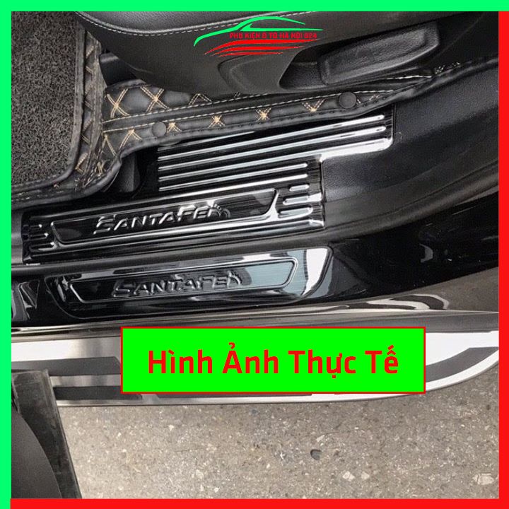 Ốp bậc cửa nẹp bước chân TITAN ô tô Hyundai Santafe 2019-2023 chống trầy bảo vệ xe