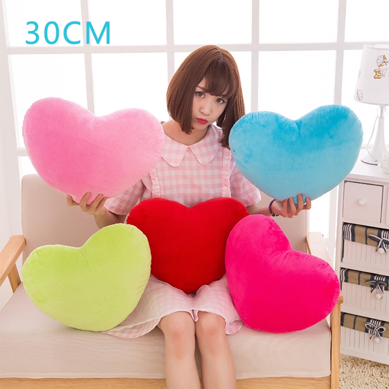 Gối ôm cotton PP mềm hình trái tim 30cm