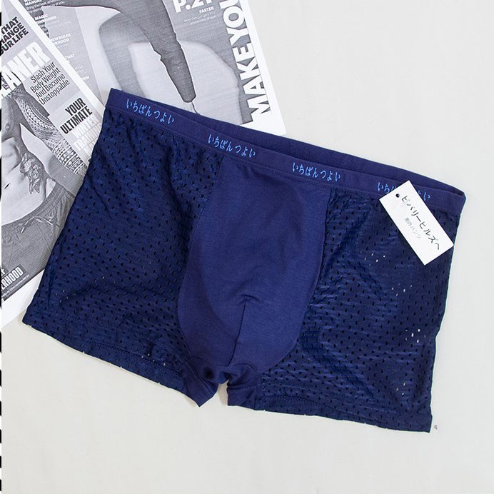 🩲Hộp 5 Quần Lót Đùi Nam Thông Hơi Xuất Nhật Cao Cấp